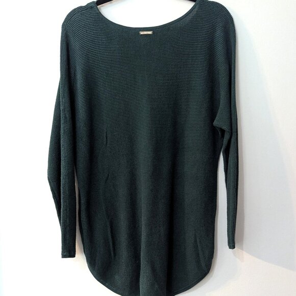 Michael Kors Women's Dark Green Ribbed Knit Sweater. Size Medium - Picture 4 of 4